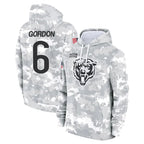 Johmsee C.Bears #6 Kyler Gordon Player Arctic Camo Salute to Service Pullover Hoodies Limited Stitched Jerseys