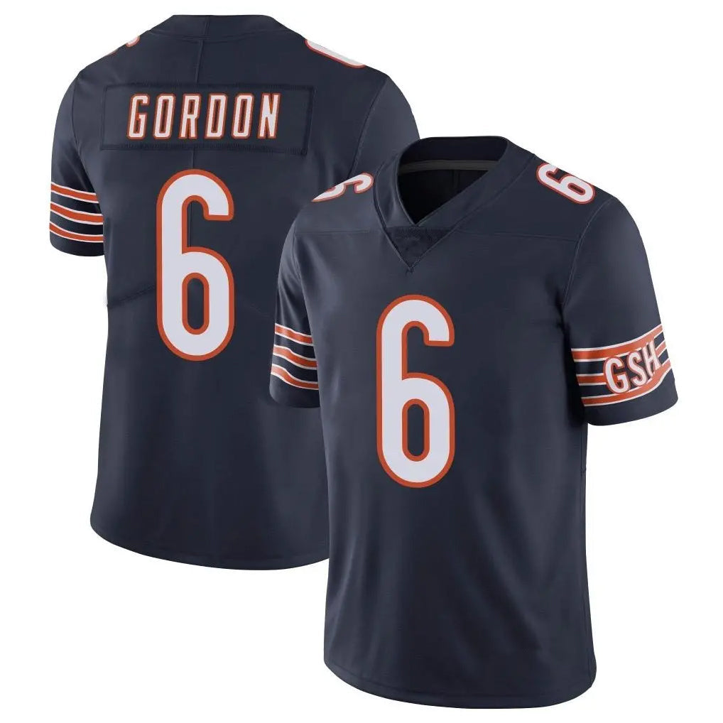 Johmsee C.Bears #6 Kyler Gordon Player Navy Vapor Untouchable Limited Home Game Stitched Jerseys