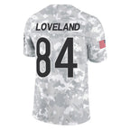 Johmsee C.Bears #84 Colston Loveland Player Arctic Camo Salute to Service Limited Stitched Jerseys