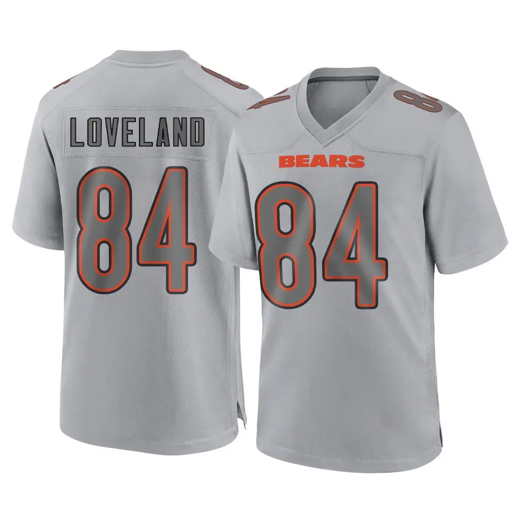Johmsee C.Bears #84 Colston Loveland Player Gray Atmosphere Fashion Game Stitched Jerseys