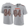 Johmsee C.Bears #84 Colston Loveland Player Gray Atmosphere Fashion Game Stitched Jerseys