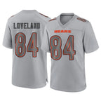 Johmsee C.Bears #84 Colston Loveland Player Gray Atmosphere Fashion Game Stitched Jerseys