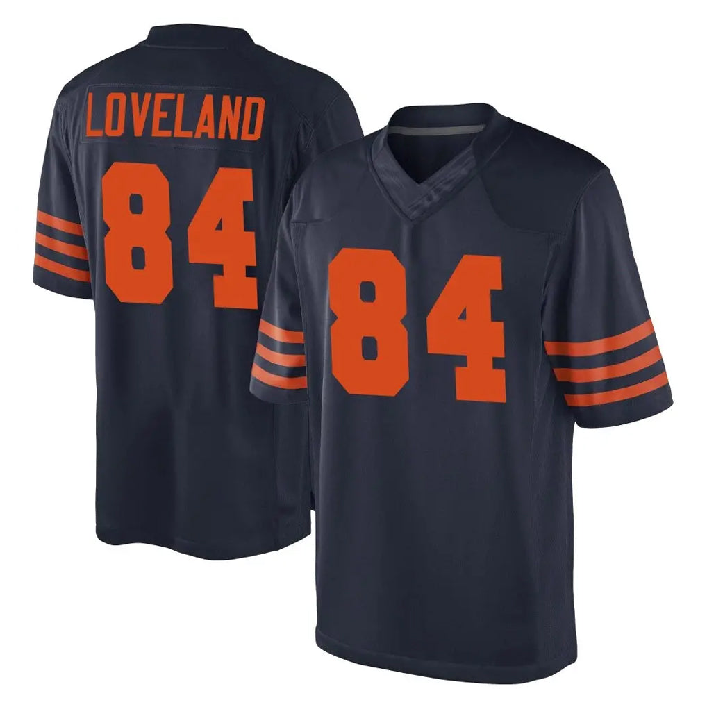 Johmsee C.Bears #84 Colston Loveland Player Navy Blue Alternate Game Stitched Jerseys