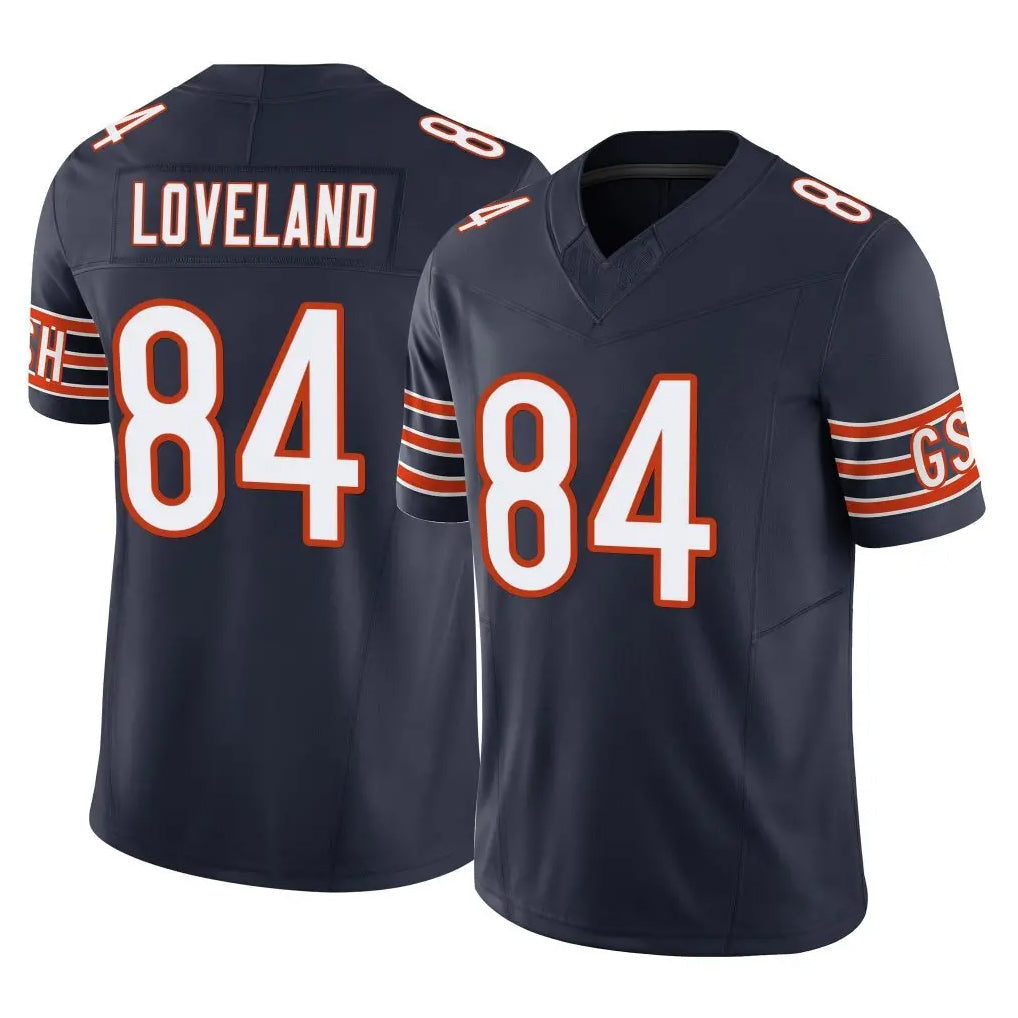 Johmsee C.Bears #84 Colston Loveland Player Navy Vapor F.U.S.E. Limited Home Game Stitched Jerseys