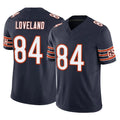 Johmsee C.Bears #84 Colston Loveland Player Navy Vapor F.U.S.E. Limited Home Game Stitched Jerseys