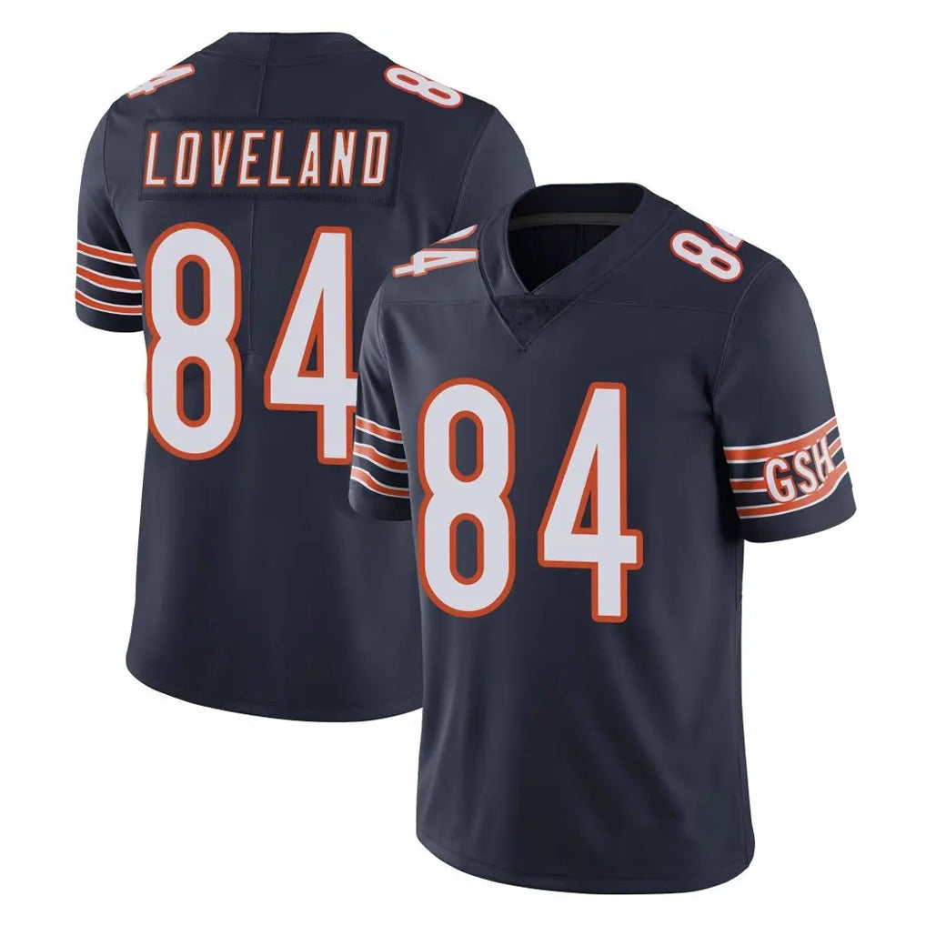 Johmsee C.Bears #84 Colston Loveland Player Navy Vapor Untouchable Limited Home Game Stitched Jerseys