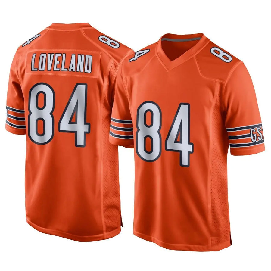 Johmsee C.Bears #84 Colston Loveland Player Orange Home Game Stitched Jerseys