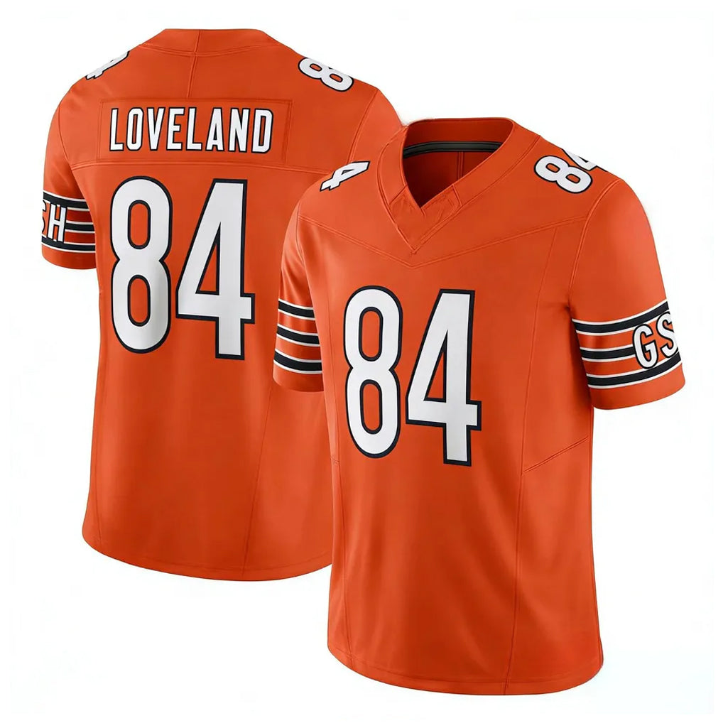 Johmsee C.Bears #84 Colston Loveland Player Orange Vapor F.U.S.E. Limited Home Game Stitched Jerseys