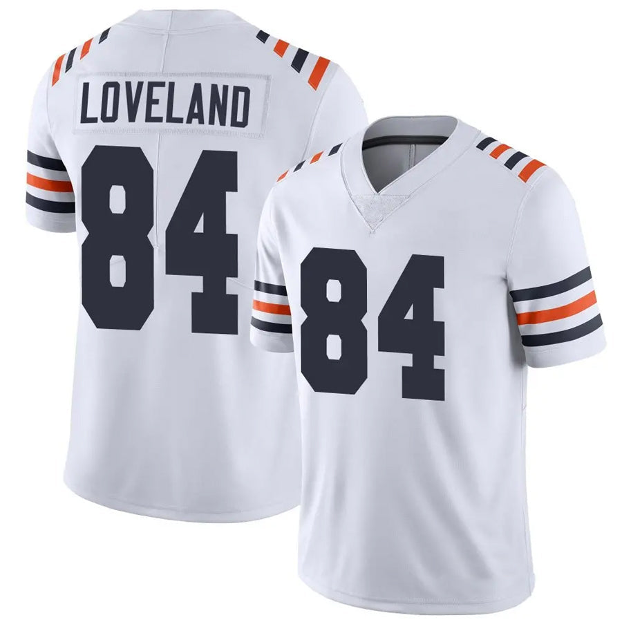 Johmsee C.Bears #84 Colston Loveland Player White Alternate Classic Vapor Limited Stitched Jerseys