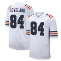 Johmsee C.Bears #84 Colston Loveland Player White Classic Home Game Stitched Jerseys