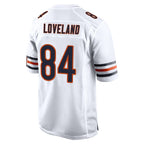 Johmsee C.Bears #84 Colston Loveland Player White Home Game Stitched Jerseys