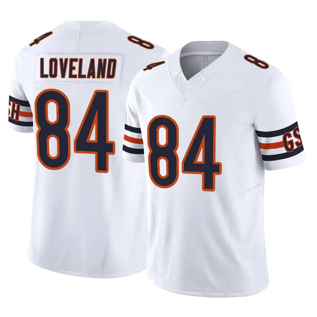 Johmsee C.Bears #84 Colston Loveland Player White Vapor F.U.S.E. Limited Home Game Stitched Jerseys