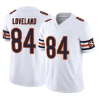 Johmsee C.Bears #84 Colston Loveland Player White Vapor F.U.S.E. Limited Home Game Stitched Jerseys