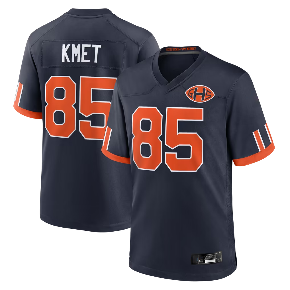 Johmsee C.Bears #85 Cole Kmet Navy  2026 Rivalries Collection Game Stitched Jerseys