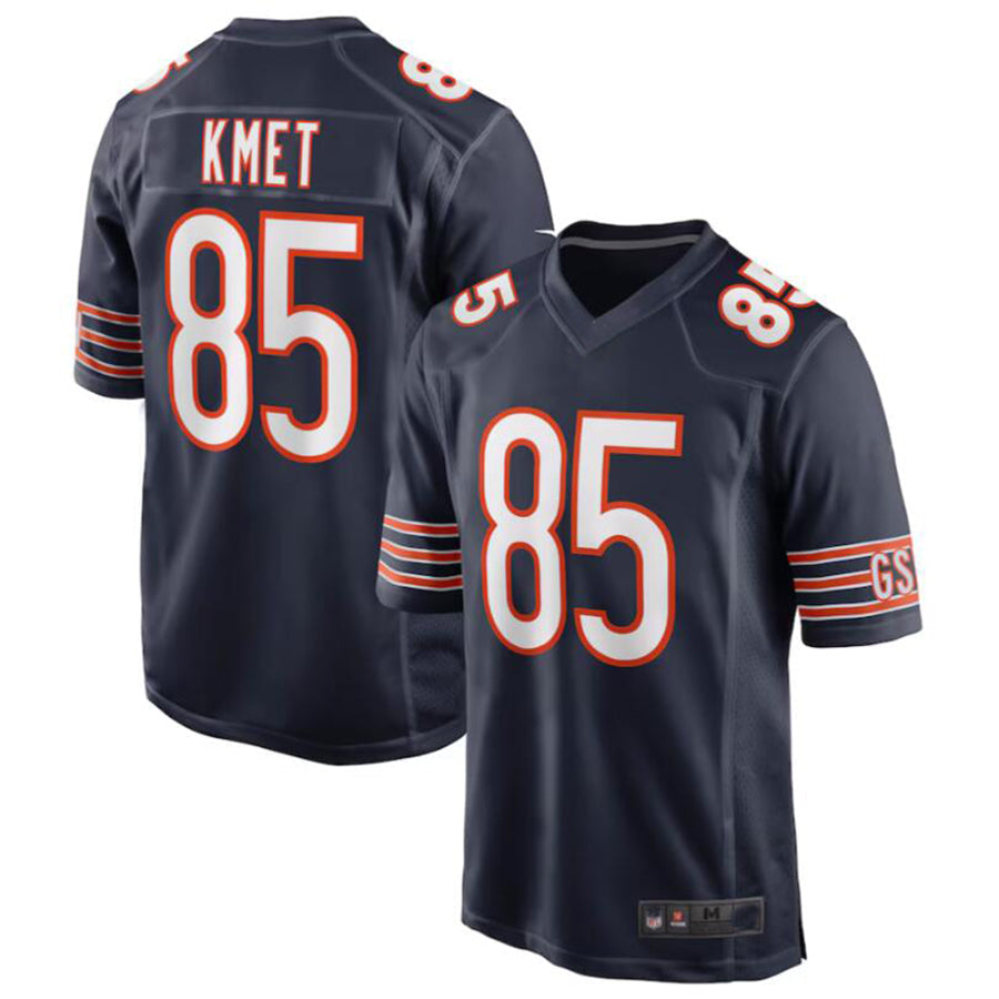 Johmsee C.Bears #85 Cole Kmet Navy Player Game Jersey American Stitched Jerseys