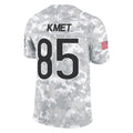 Johmsee C.Bears #85 Cole Kmet Player Arctic Camo Salute to Service Limited Stitched Jerseys