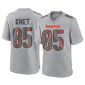 Johmsee C.Bears #85 Cole Kmet Player Gray Atmosphere Fashion Game Stitched Jerseys