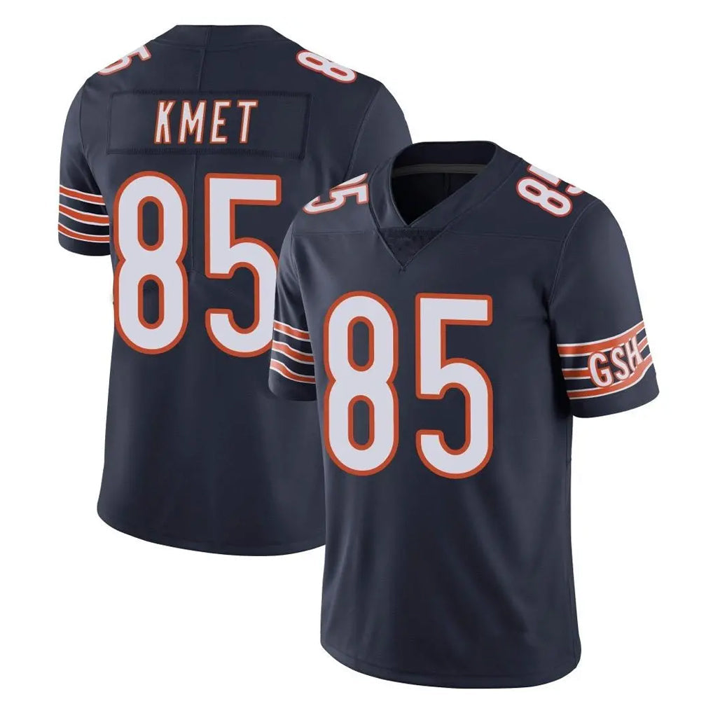 Johmsee C.Bears #85 Cole Kmet Player Navy Vapor Untouchable Limited Home Game Stitched Jerseys