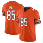Johmsee C.Bears #85 Cole Kmet Player Orange Vapor F.U.S.E. Limited Home Game Stitched Jerseys