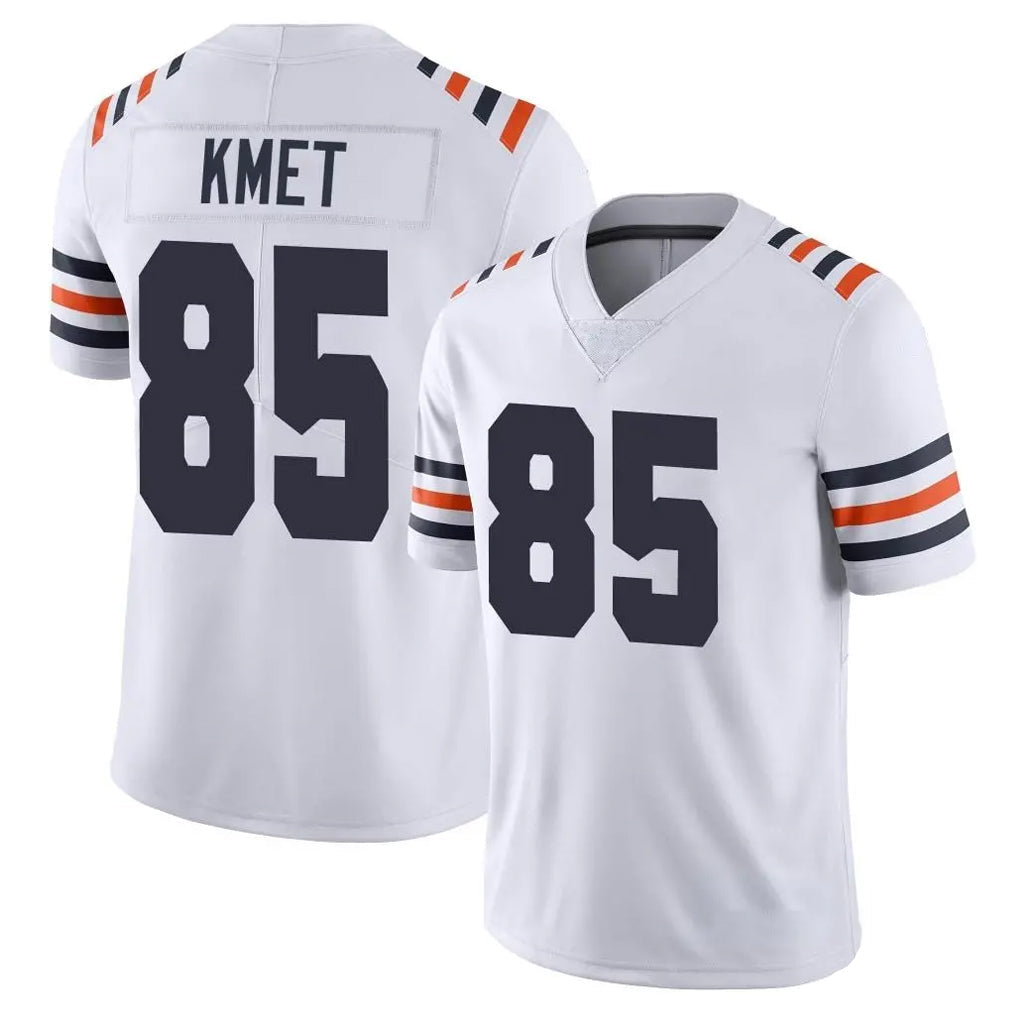 Johmsee C.Bears #85 Cole Kmet Player White Classic Vapor Limited Home Game Stitched Jerseys