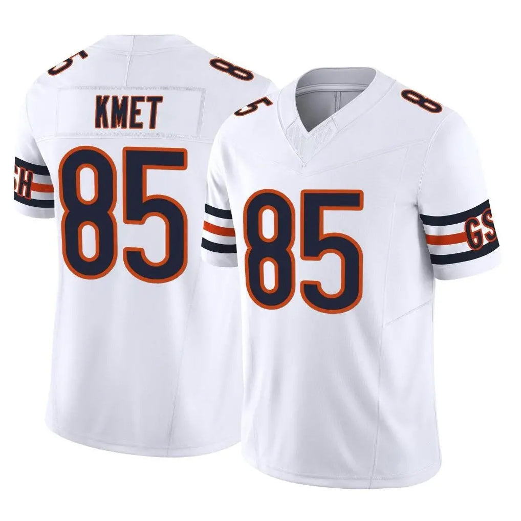 Johmsee C.Bears #85 Cole Kmet Player White Vapor F.U.S.E. Limited Home Game Stitched Jerseys