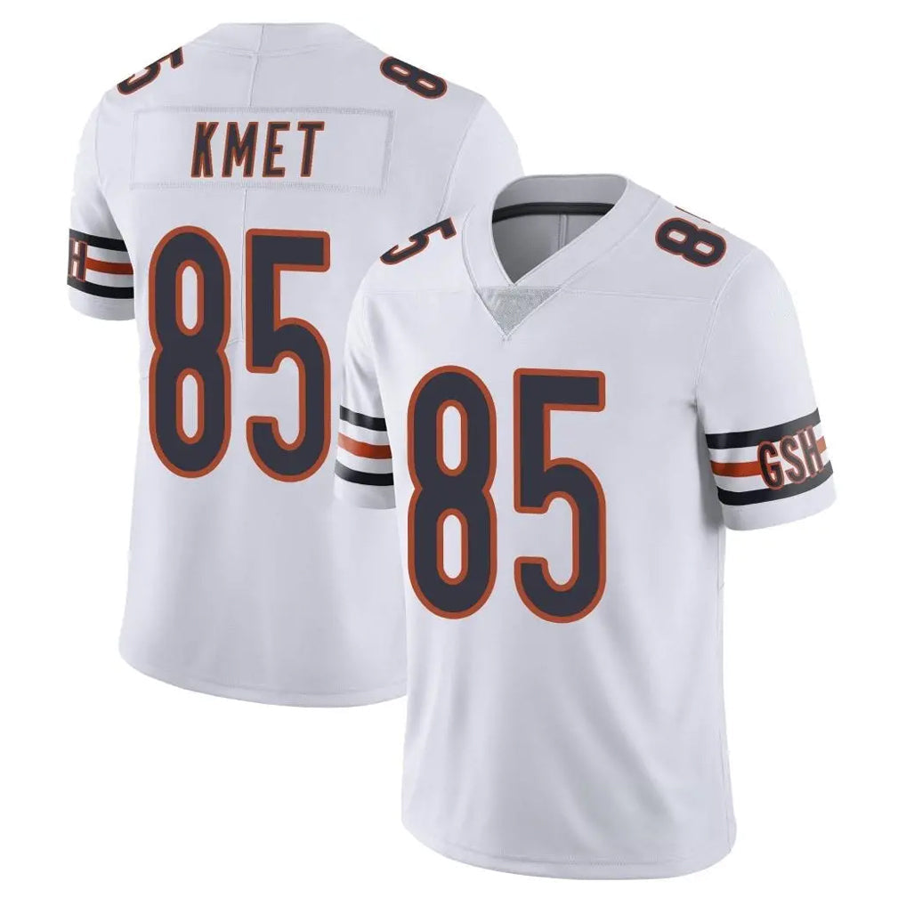 Johmsee C.Bears #85 Cole Kmet Player White Vapor Untouchable Limited Home Game Stitched Jerseys
