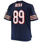 Johmsee C.Bears #89 Mike Ditka Mitchell & Ness Navy Big & Tall 1966 Retired Player Replica Jersey