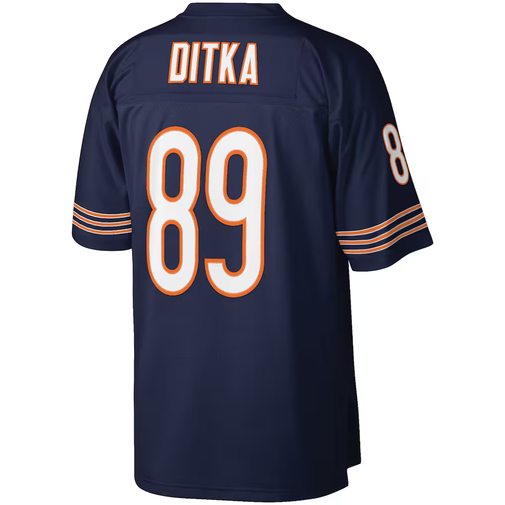 Johmsee C.Bears #89 Mike Ditka Mitchell & Ness Navy Retired Player Legacy Replica Jersey