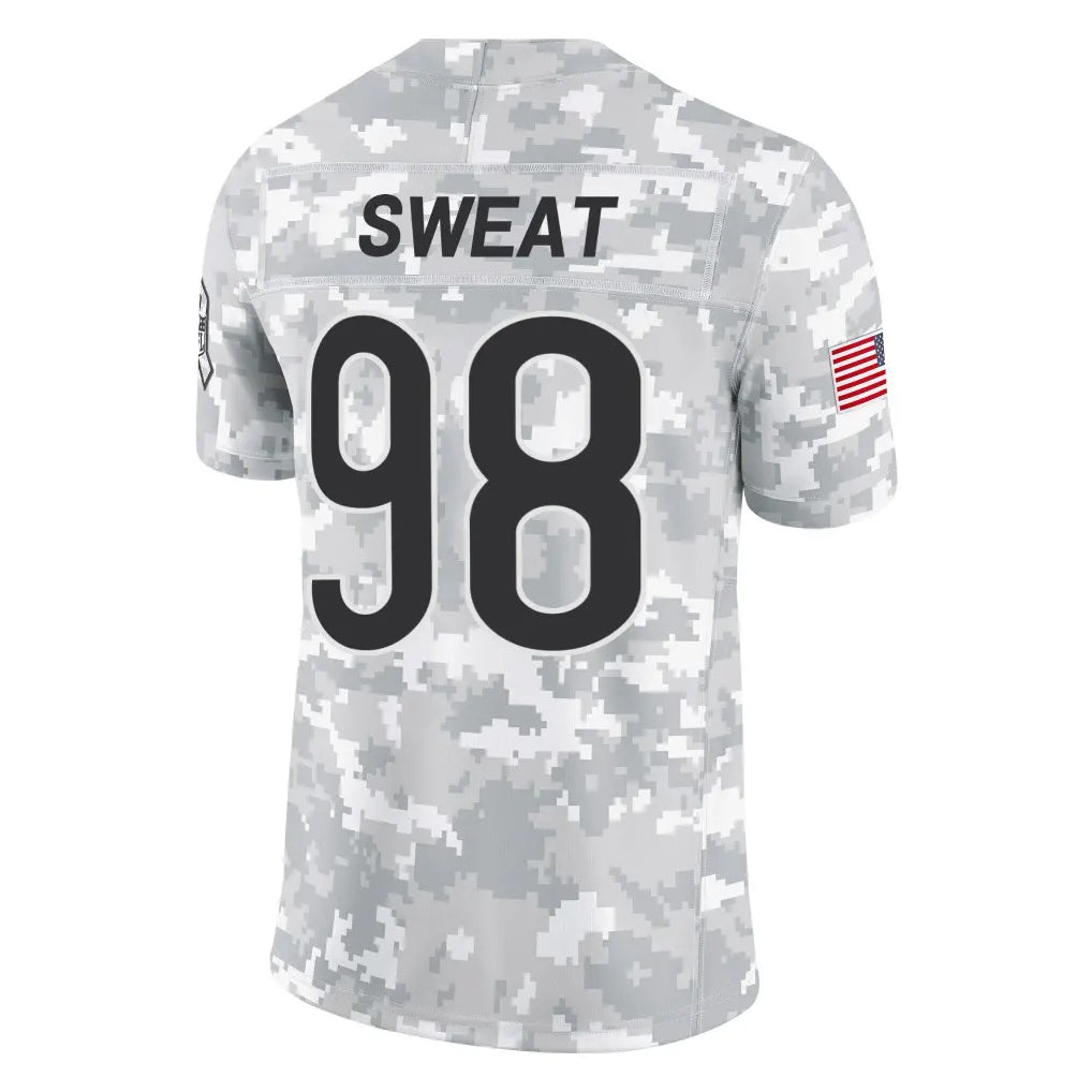 Johmsee C.Bears #98 Montez Sweat Player Arctic Camo Salute to Service Limited Stitched Jerseys