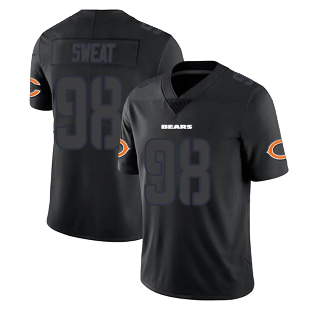 Johmsee C.Bears #98 Montez Sweat Player Black Impact Limited Game Stitched Jerseys
