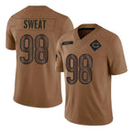 Johmsee C.Bears #98 Montez Sweat Player Brown Salute to Service Limited Stitched Jerseys