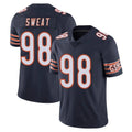 Johmsee C.Bears #98 Montez Sweat Player Navy Vapor Untouchable Limited Home Game Stitched Jerseys