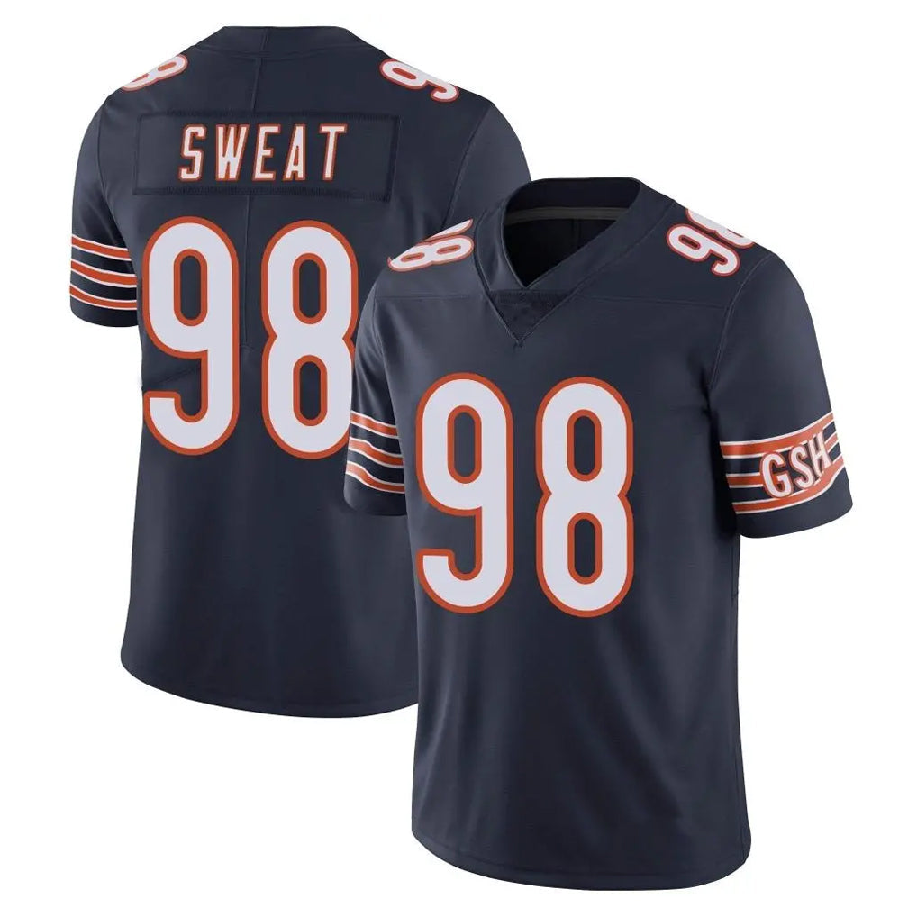 Johmsee C.Bears #98 Montez Sweat Player Navy Vapor Untouchable Limited Home Game Stitched Jerseys