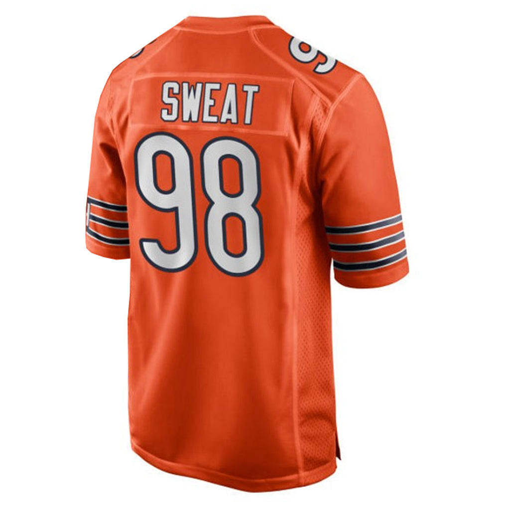 Johmsee C.Bears #98 Montez Sweat Player Orange Home Game Stitched Jerseys