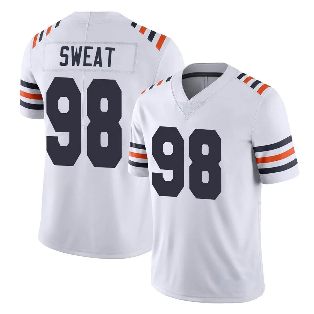 Johmsee C.Bears #98 Montez Sweat Player White Classic Vapor Limited Home Game Stitched Jerseys