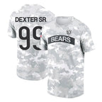 Johmsee C.Bears #99 Gervon Dexter Sr. Player Arctic Camo Salute to Service Performance T-Shirt Limited Stitched Jerseys