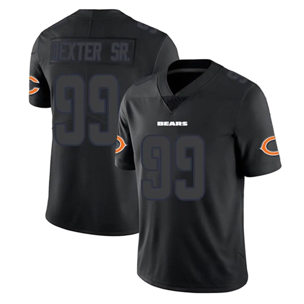 Johmsee C.Bears #99 Gervon Dexter Sr. Player Black Impact Limited Game Stitched Jerseys