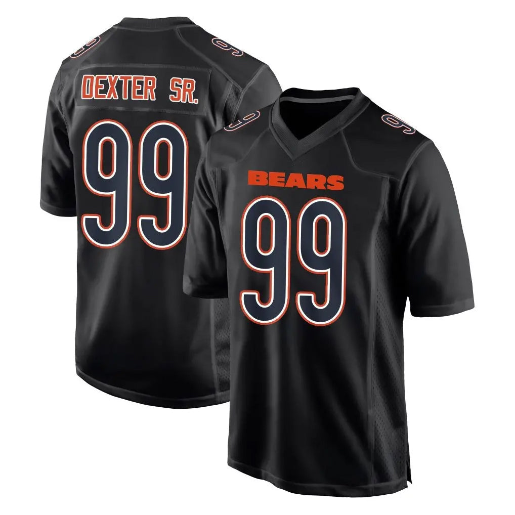 Johmsee C.Bears #99 Gervon Dexter Sr. Player Carbon Black Fashion Game Stitched Jerseys