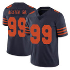 Johmsee C.Bears #99 Gervon Dexter Sr. Player Navy Blue Alternate Vapor Untouchable Limited Stitched Jerseys
