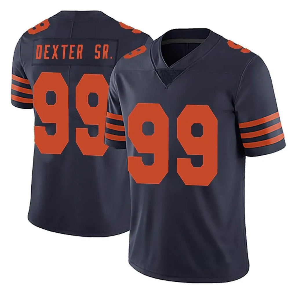Johmsee C.Bears #99 Gervon Dexter Sr. Player Navy Blue Alternate Vapor Untouchable Limited Stitched Jerseys