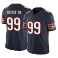 Johmsee C.Bears #99 Gervon Dexter Sr. Player Navy Vapor F.U.S.E. Limited Home Game Stitched Jerseys