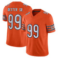 Johmsee C.Bears #99 Gervon Dexter Sr. Player Orange Vapor F.U.S.E. Limited Home Game Stitched Jerseys