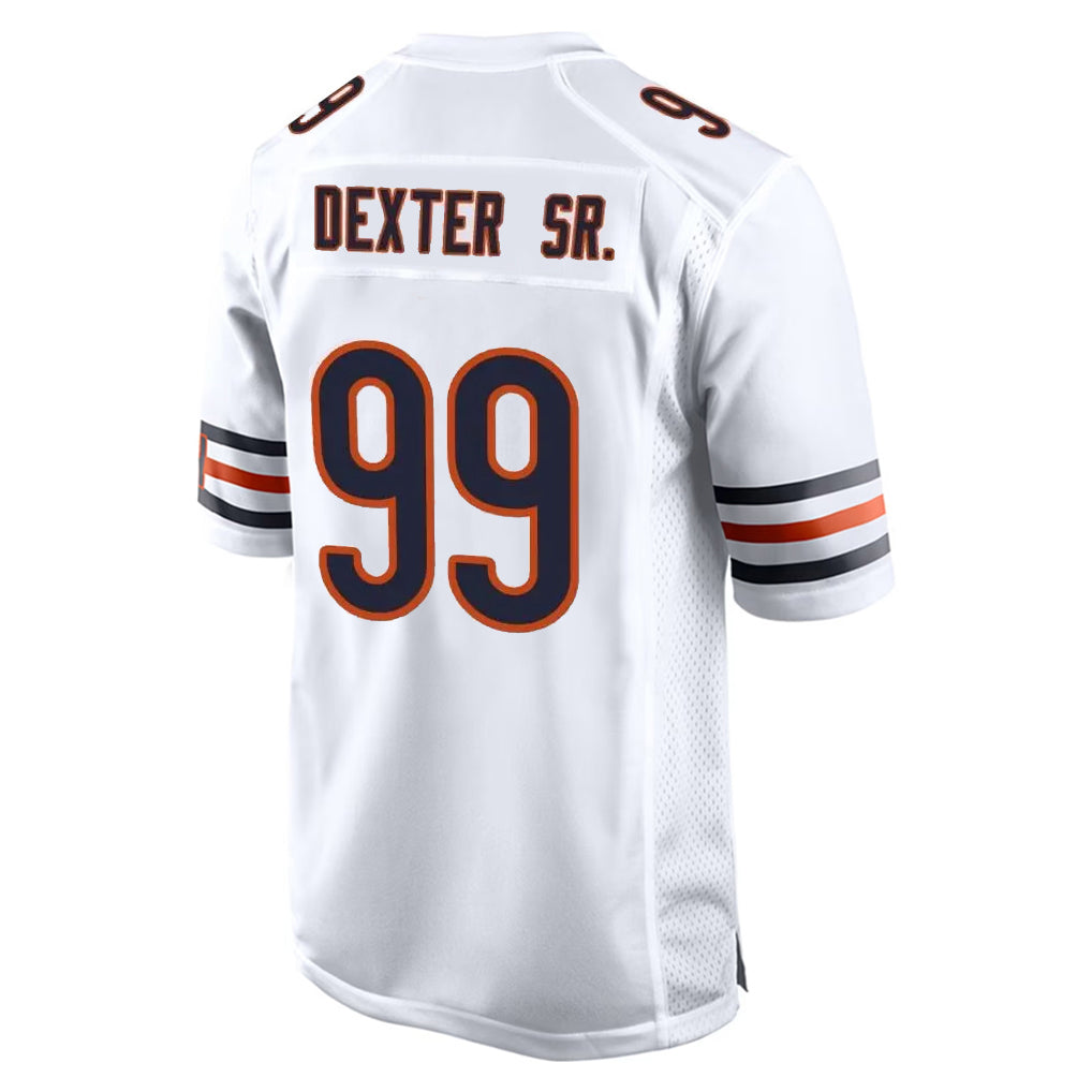 Johmsee C.Bears #99 Gervon Dexter Sr. Player White Home Game Stitched Jerseys