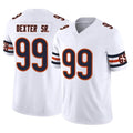 Johmsee C.Bears #99 Gervon Dexter Sr. Player White Vapor F.U.S.E. Limited Home Game Stitched Jerseys