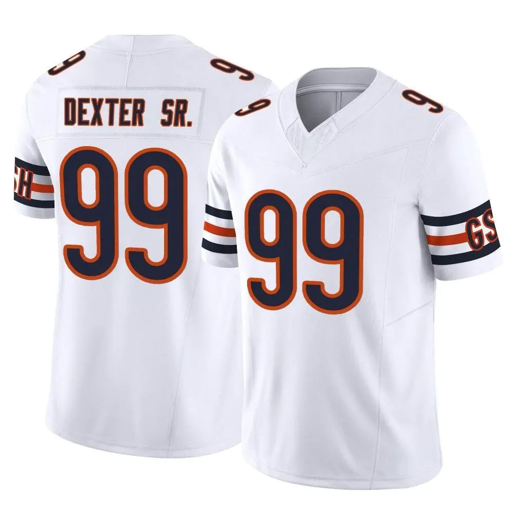 Johmsee C.Bears #99 Gervon Dexter Sr. Player White Vapor F.U.S.E. Limited Home Game Stitched Jerseys