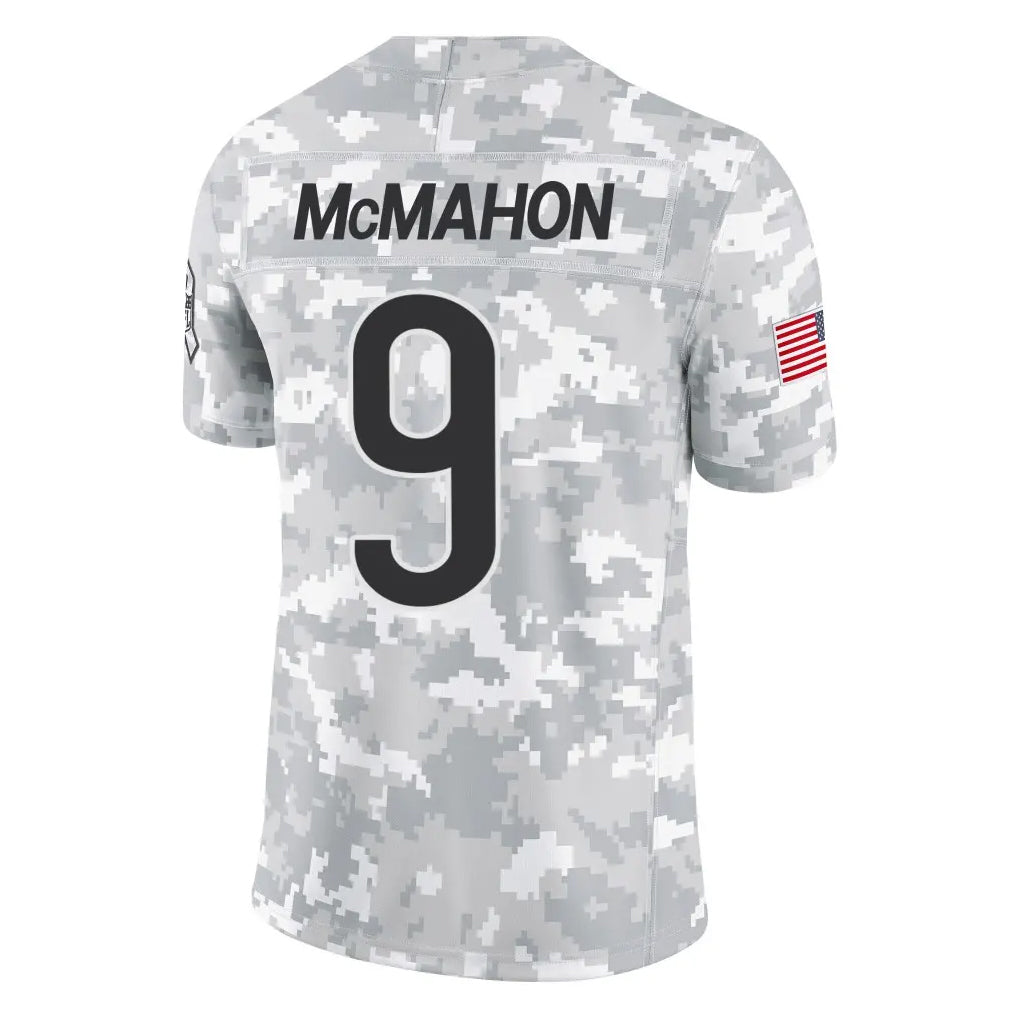 Johmsee C.Bears #9 Jim McMahon Player Arctic Camo Salute to Service Limited Stitched Jerseys