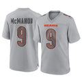 Johmsee C.Bears #9 Jim McMahon Player Gray Atmosphere Fashion Game Stitched Jerseys