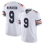 Johmsee C.Bears #9 Jim McMahon Player White Classic Vapor Limited Home Game Stitched Jerseys