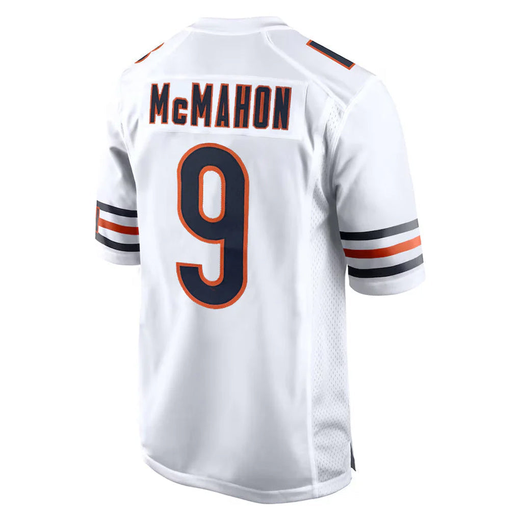 Johmsee C.Bears #9 Jim McMahon Player White Home Game Stitched Jerseys