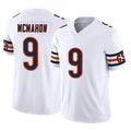 Johmsee C.Bears #9 Jim McMahon Player White Vapor F.U.S.E. Limited Home Game Stitched Jerseys